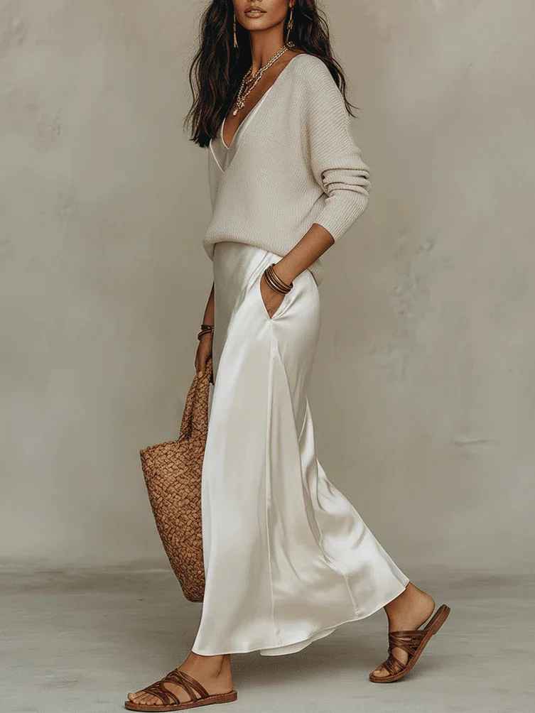 NINa Elegante due pezzi in raso