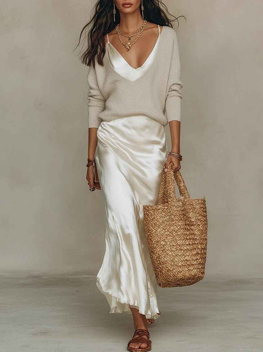 NINa Elegante due pezzi in raso