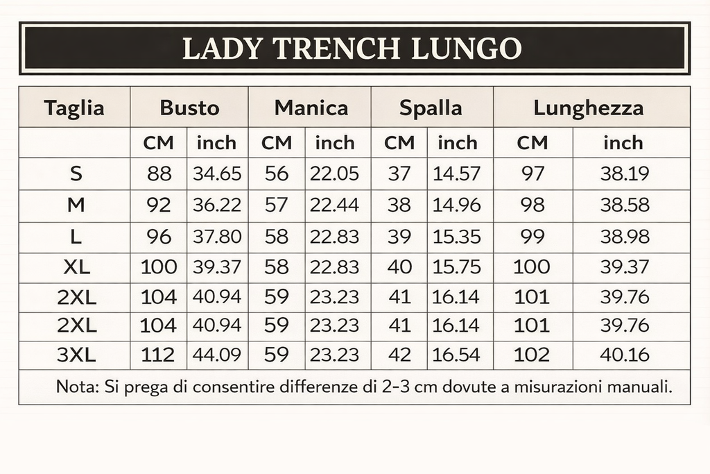 LADY TRENCH LUNGO